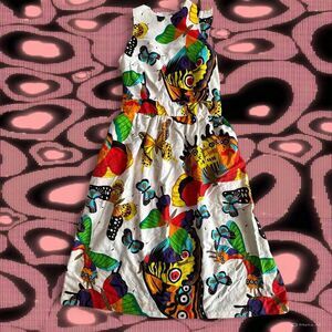 Retro 1950s Size Medium Butterfly Wearable Art Mr. Mort Dress